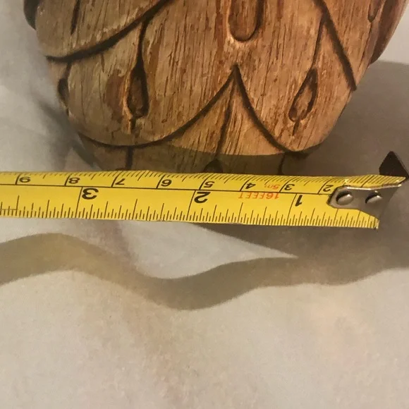 BROWN RESIN OWL FIGURINE - Picture 7 of 7